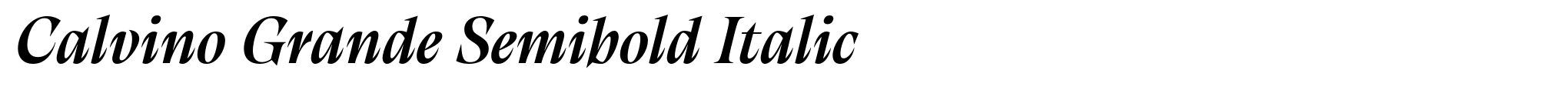 Calvino Grande Semibold Italic image